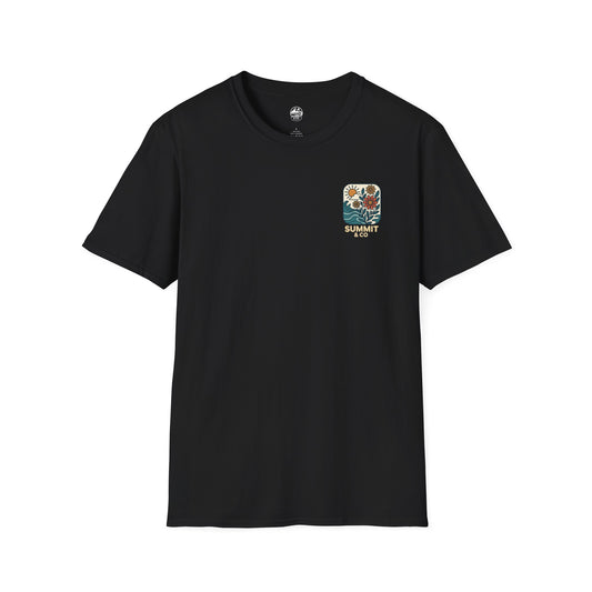 Summit&Co. Softsyle Tee-Floral Logo