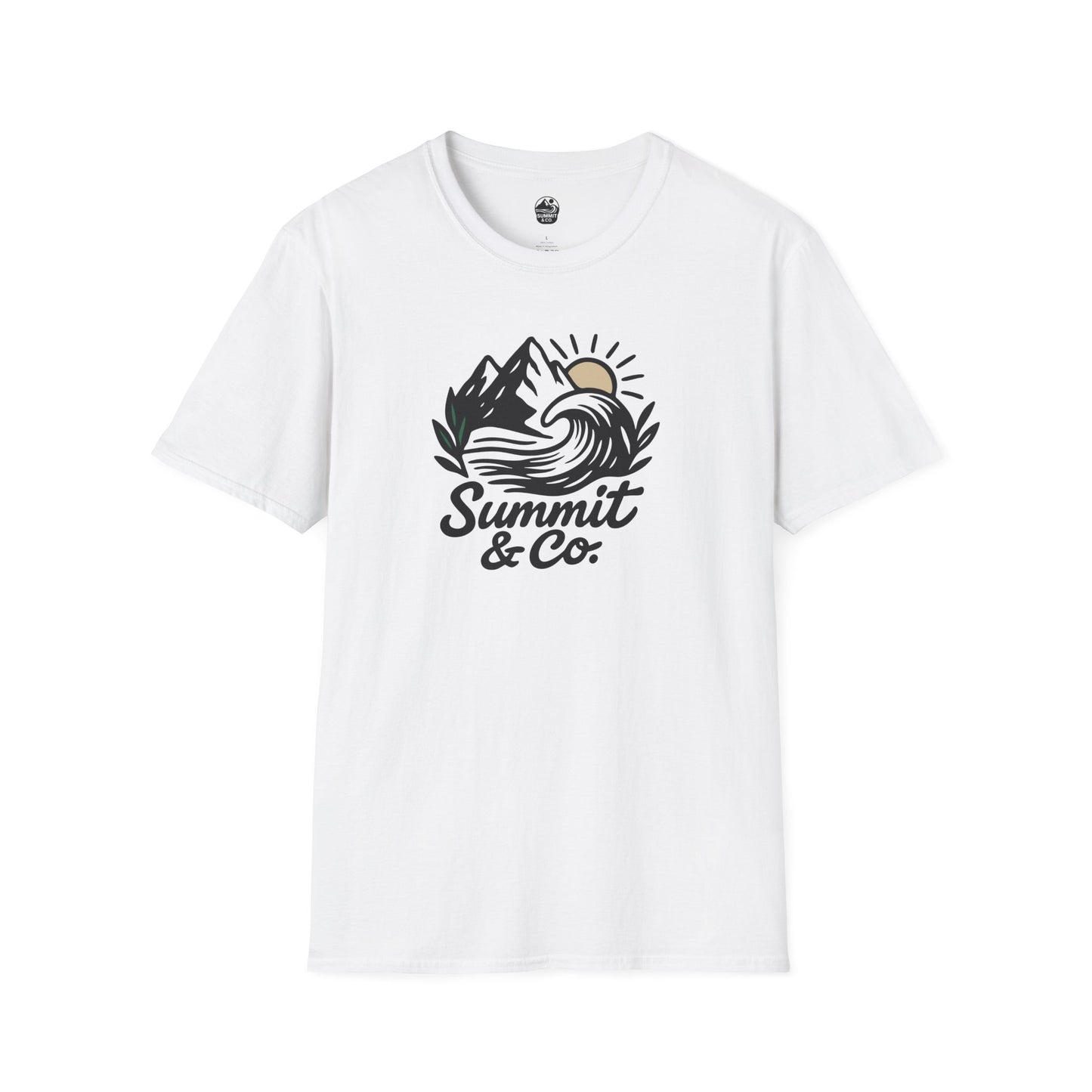 Summit&Co. Softstyle Tee-Brushed Mountains
