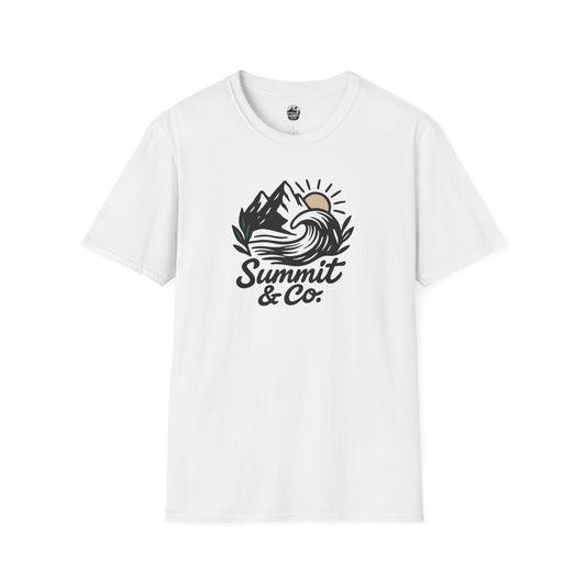 Summit&Co. Softstyle Tee-Brushed Mountains