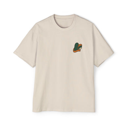 Men's Heavy Oversized Tee-Skate Logo