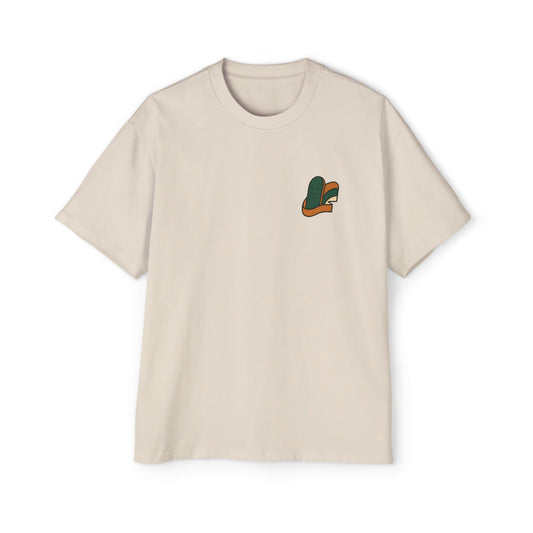 Men's Heavy Oversized Tee-Skate Logo