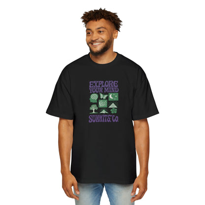 Men's Heavy Oversized Tee - Explore Your Mind T-Shirt