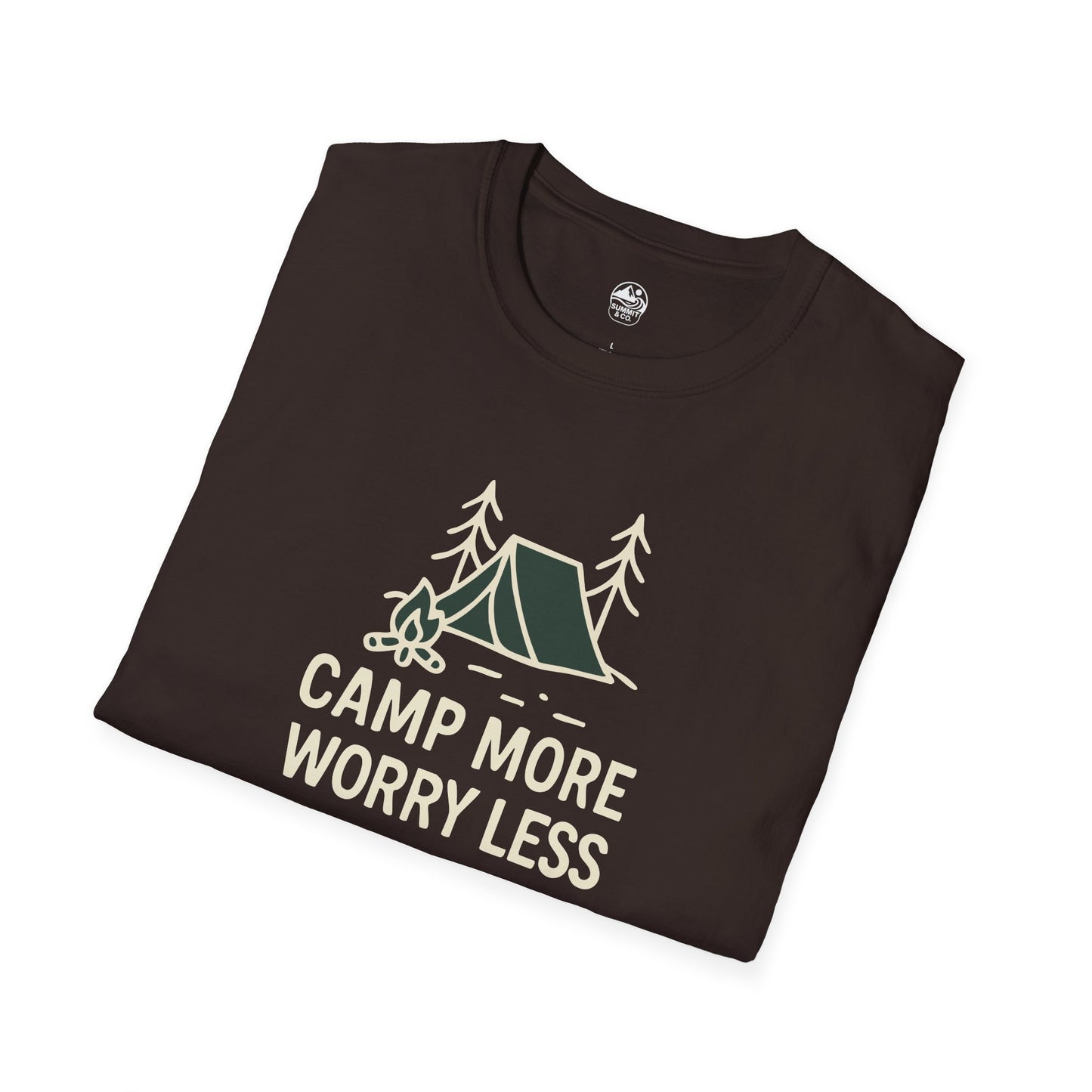 Summit&Co. Softstyle Tee-Camp More Worry Less
