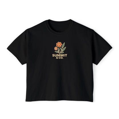 Summit&Co.Women Boxy Tee Floral