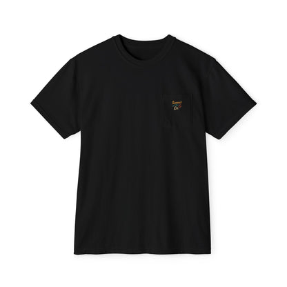 Comfortable Women's Pocket T-Shirt | Brushed Logo