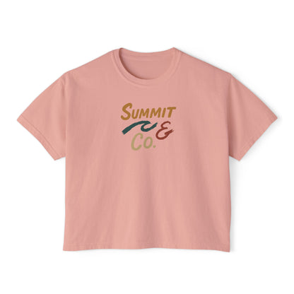 Summit&Co. Women Boxy Tee-Brushy
