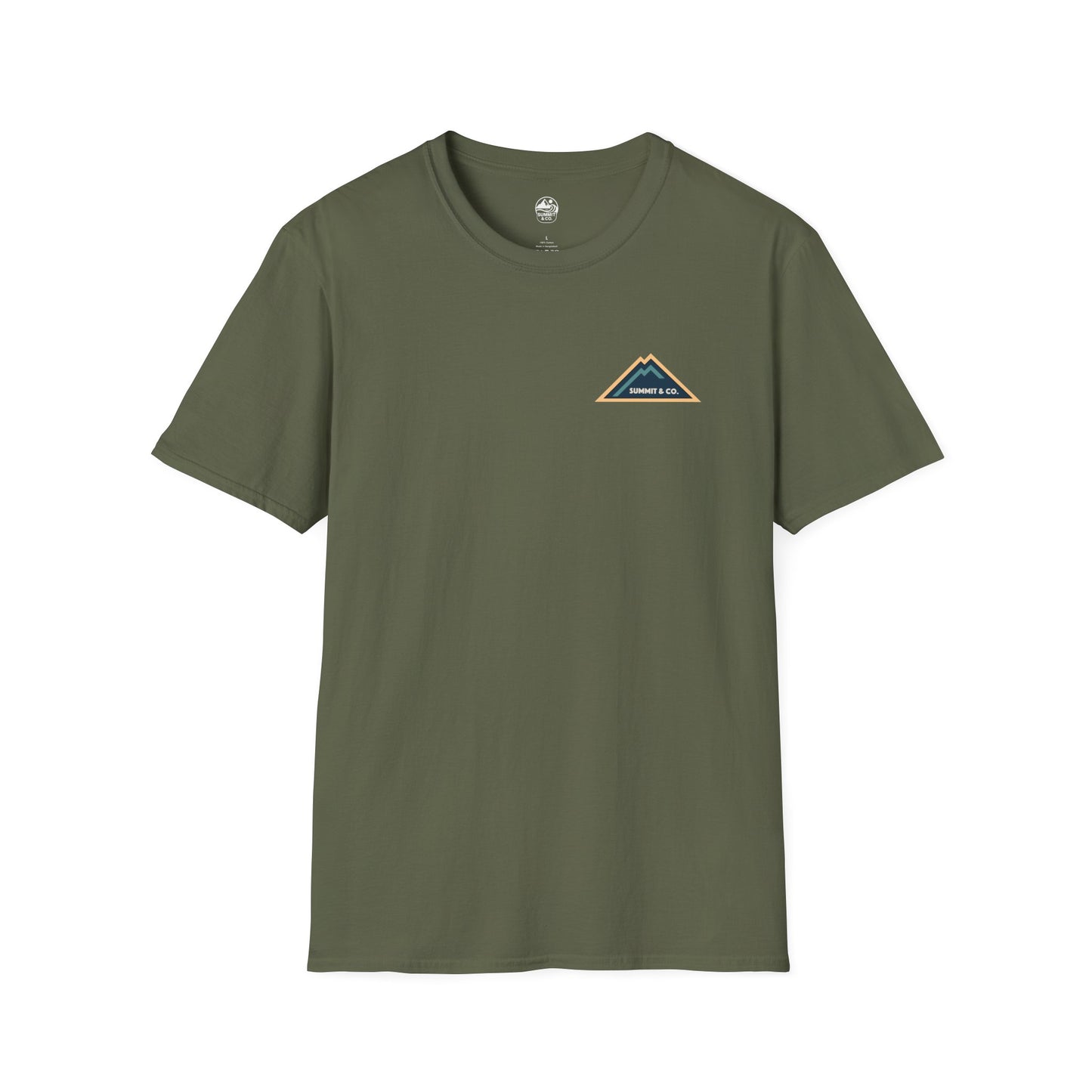 Summit&Co. Softstyle Tee-Mountain& Line
