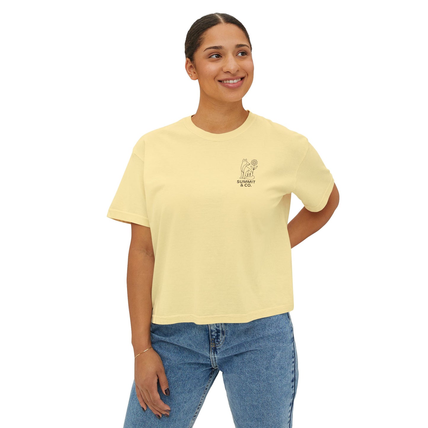 Summit&Co .Fox Women Boxy Tee