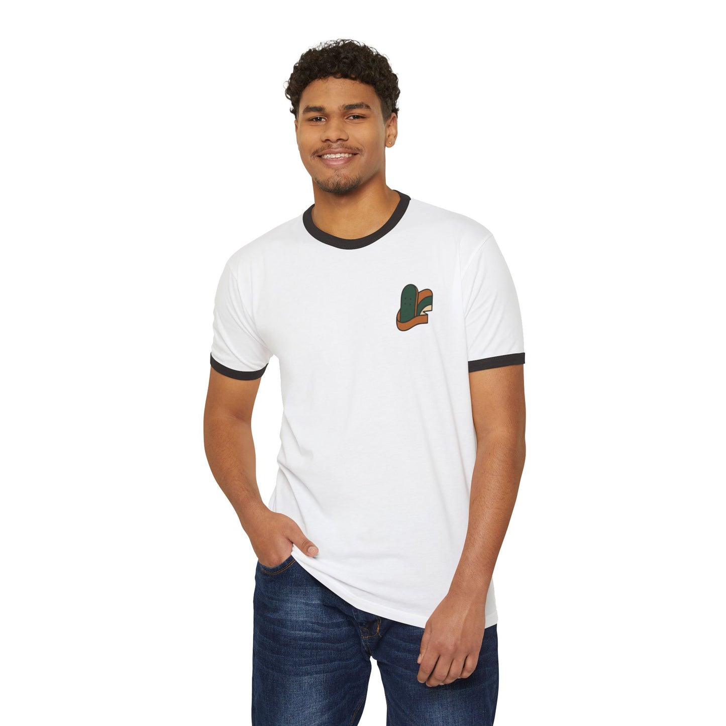 Skate Cotton Ringer T-Shirt – Eco-Friendly Style for Nature Lovers