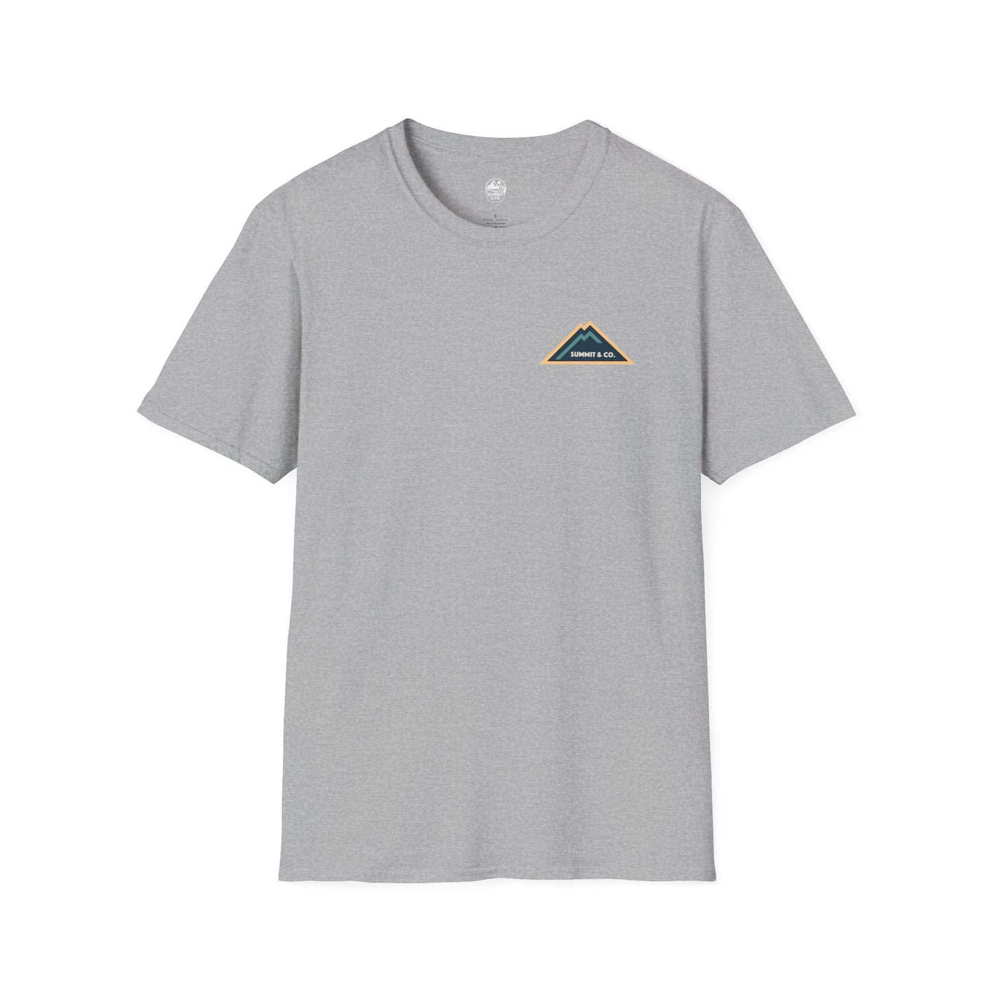 Summit&Co. Softstyle Tee-Mountain& Line