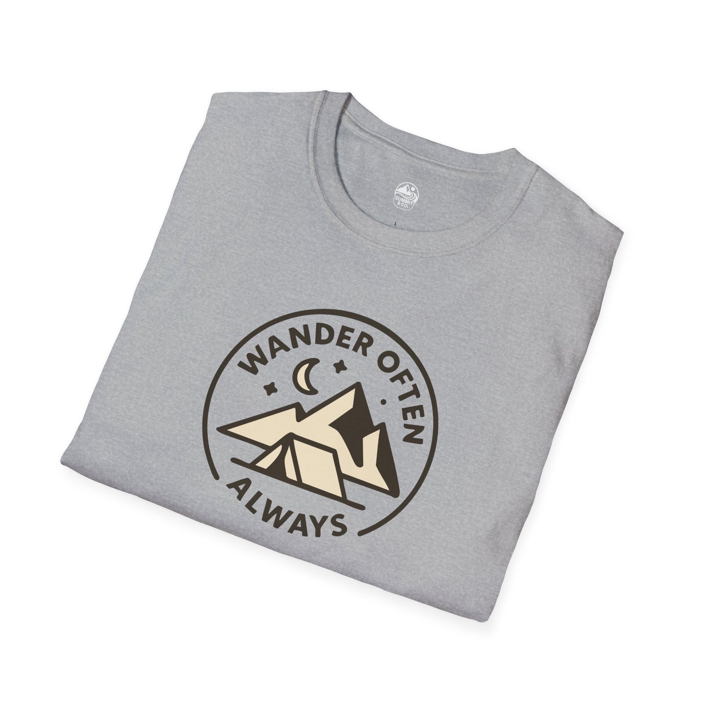Summit&Co.  Softstyle Tee-Wander Often Always