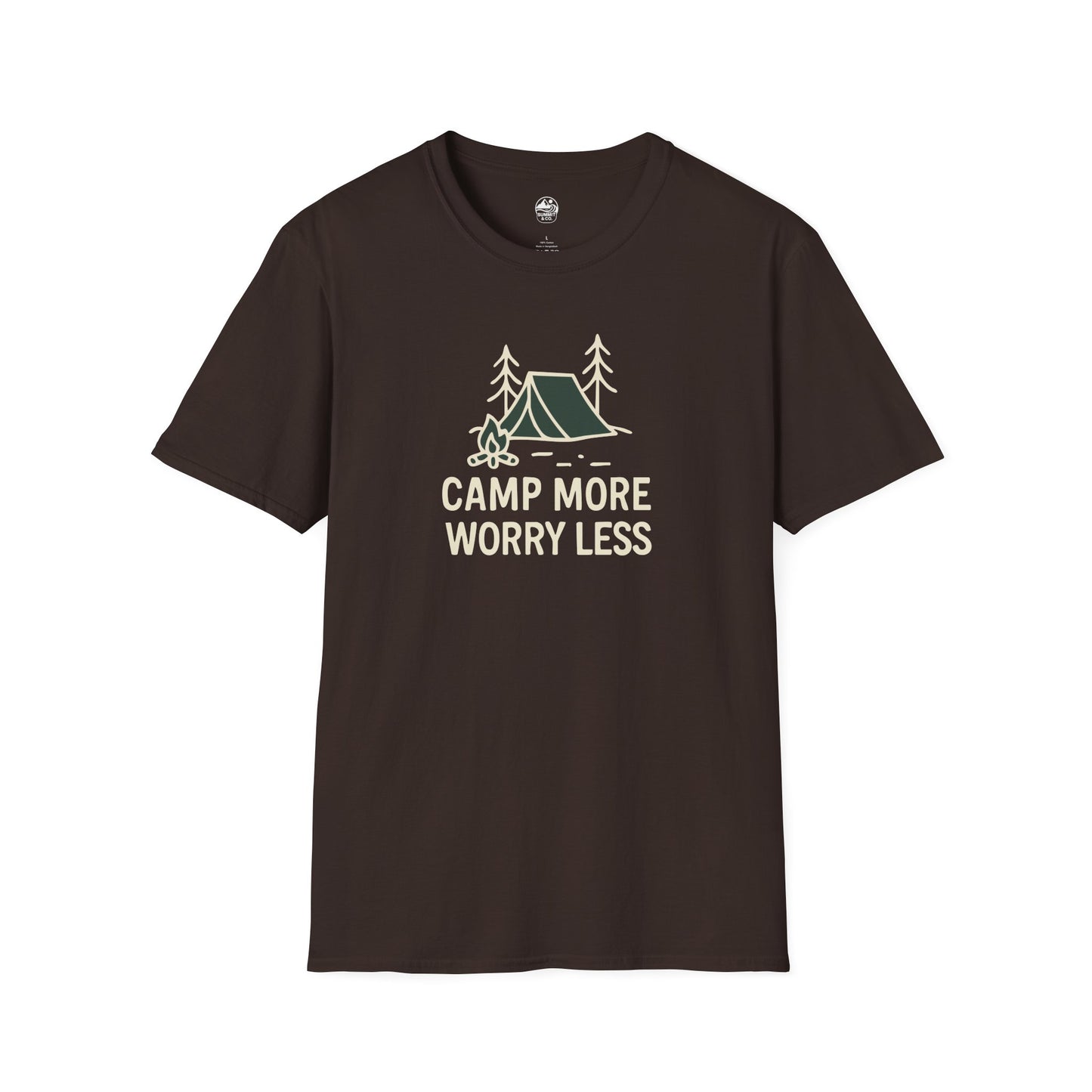 Summit&Co. Softstyle Tee-Camp More Worry Less