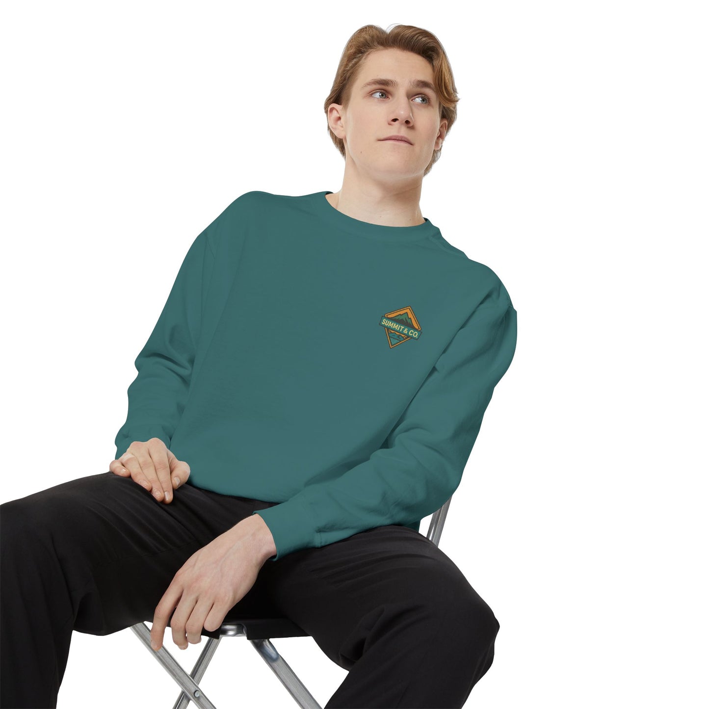 Women's Garment-Dyed Diamond Sweatshirt