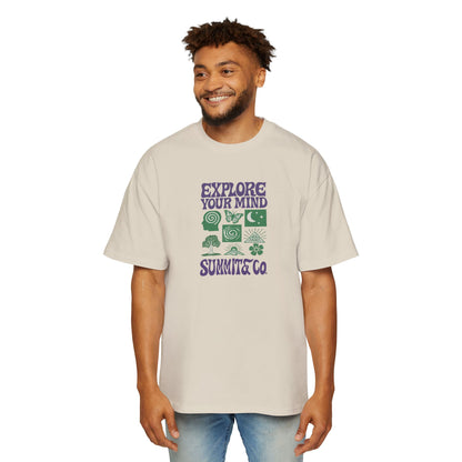 Men's Heavy Oversized Tee - Explore Your Mind T-Shirt