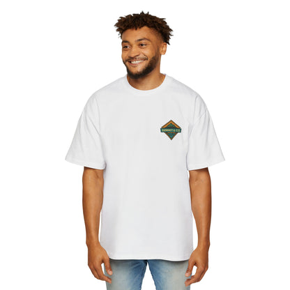 Men's Heavy Oversized Tee-Diamond Logo