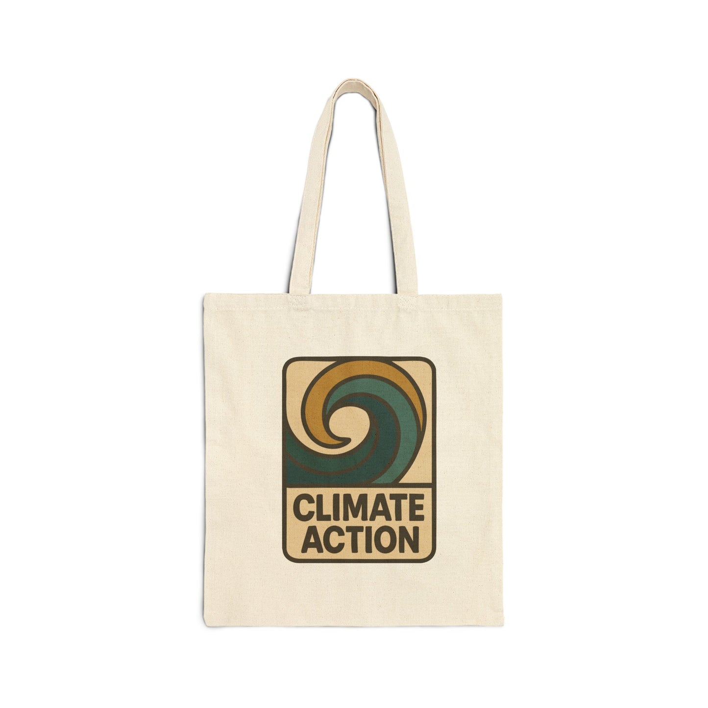 Eco-Friendly Climate Action Cotton Canvas Tote Bag