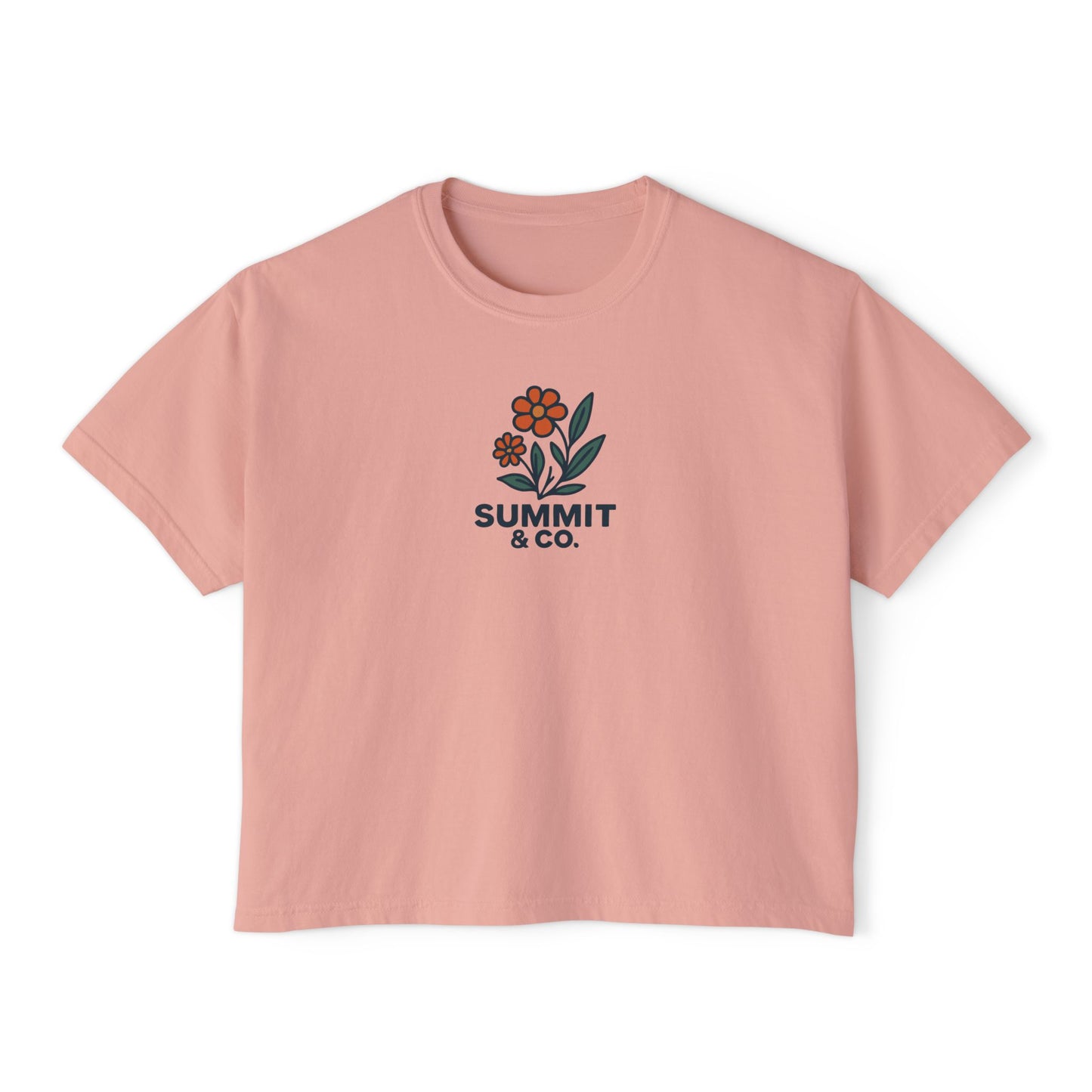 Summit&Co.Women Boxy Tee Floral