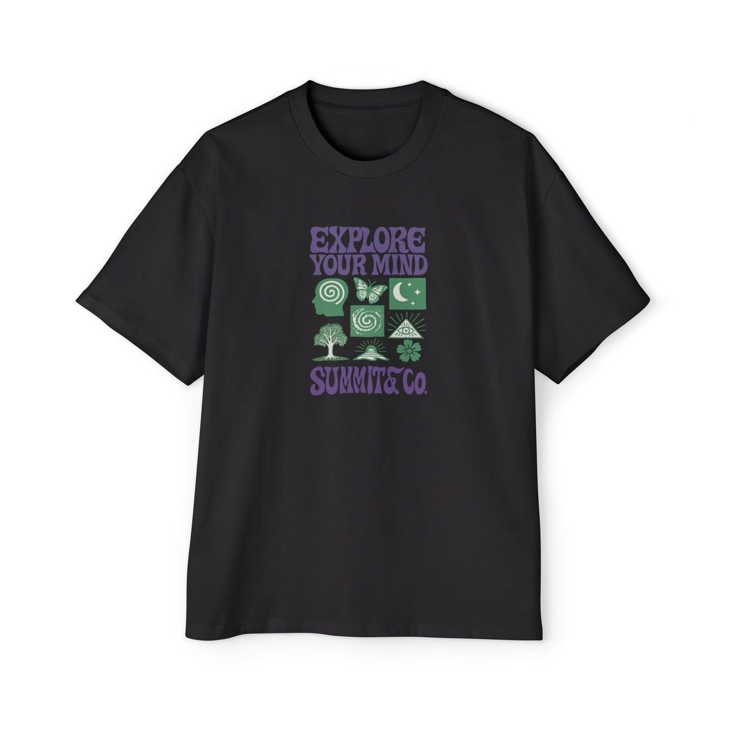 Men's Heavy Oversized Tee - Explore Your Mind T-Shirt