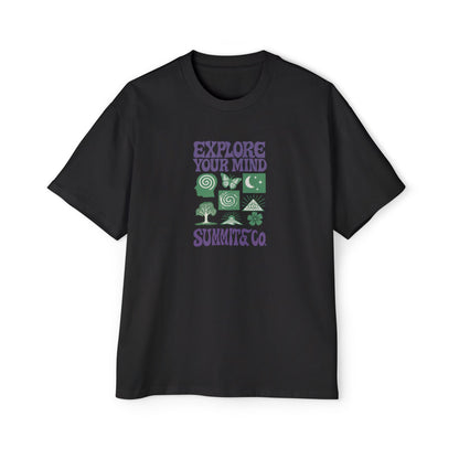 Men's Heavy Oversized Tee - Explore Your Mind T-Shirt