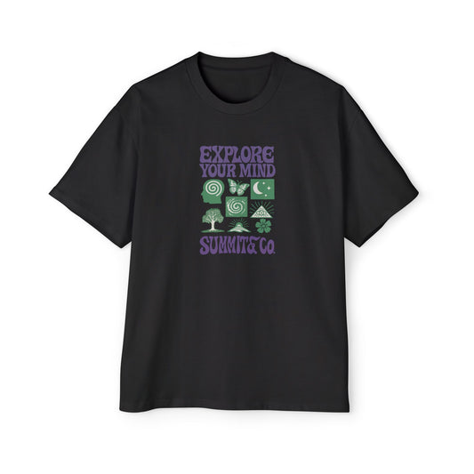 Men's Heavy Oversized Tee - Explore Your Mind T-Shirt