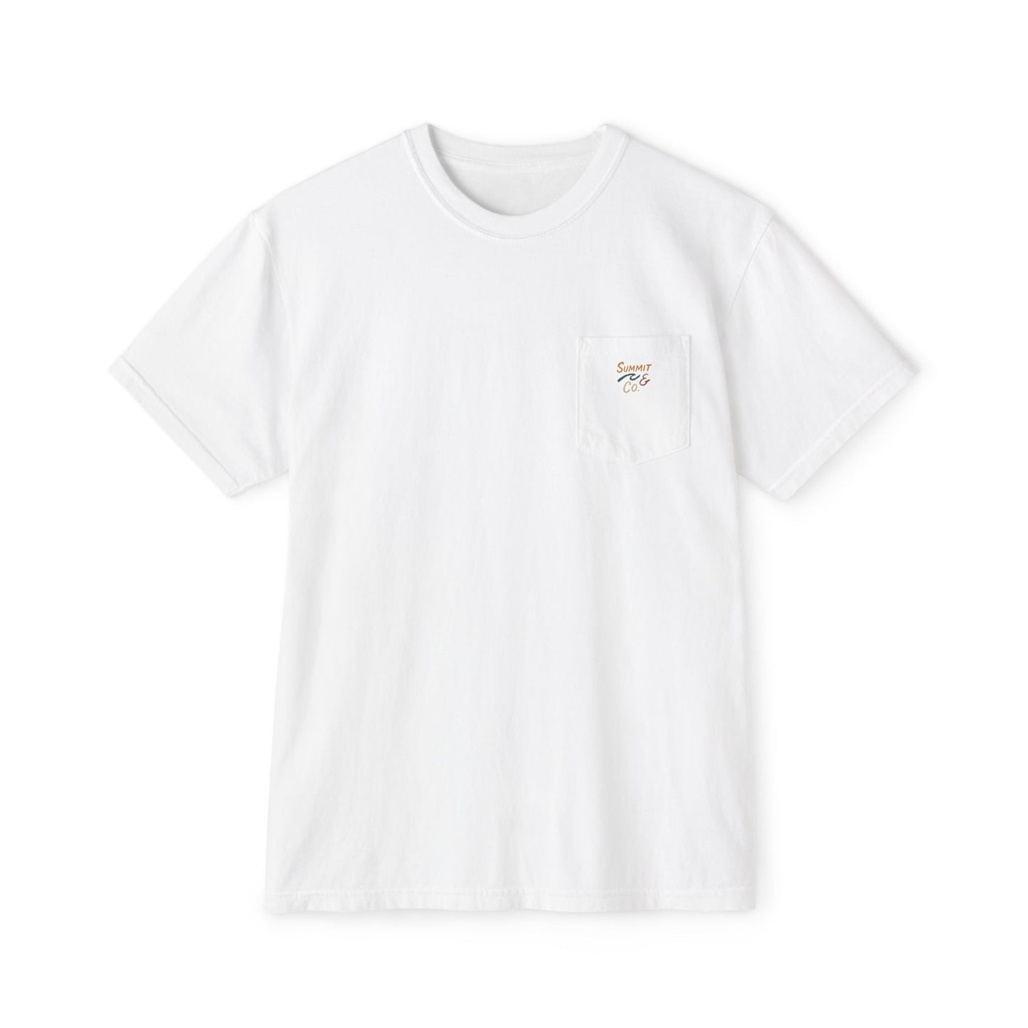 Comfortable Women's Pocket T-Shirt | Brushed Logo
