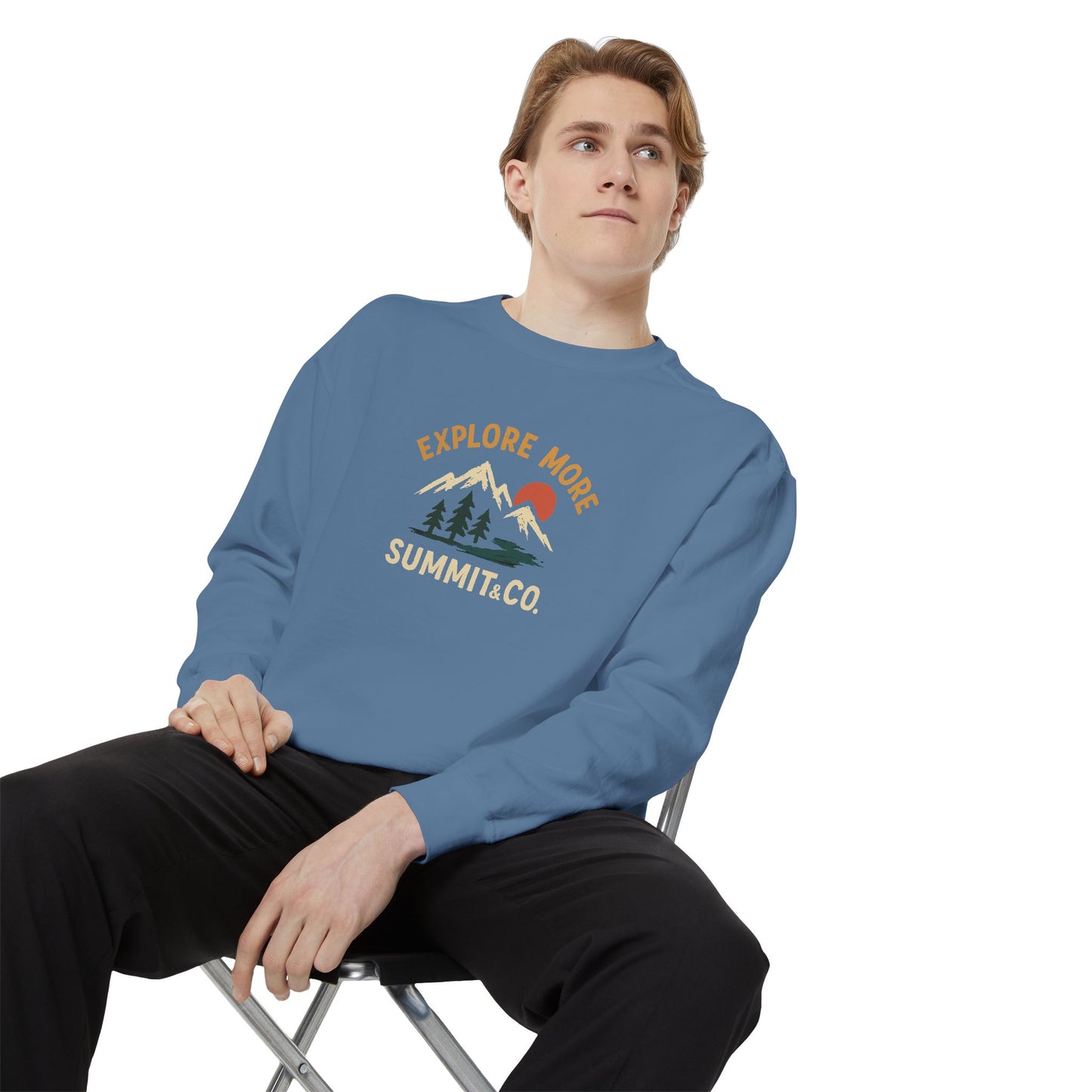Women's Garment-Dyed Explore More Sweatshirt