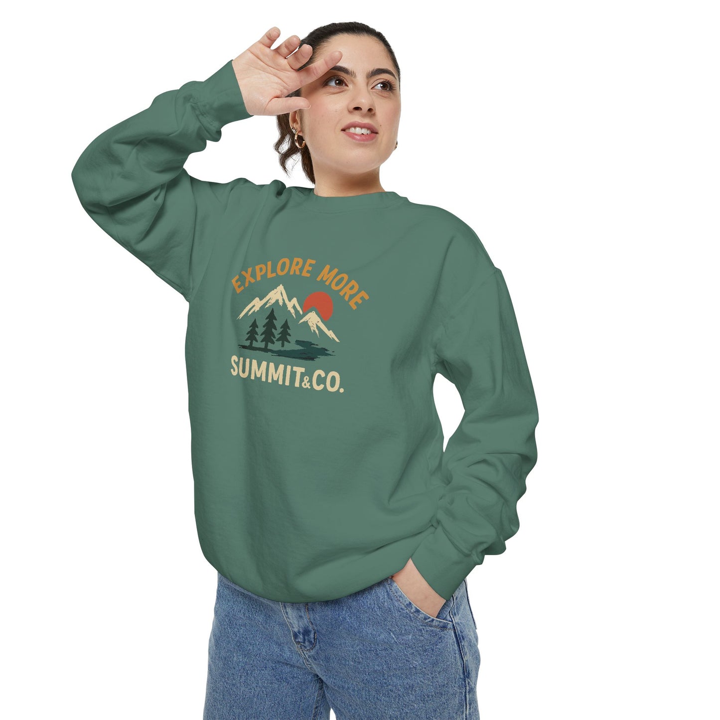 Women's Garment-Dyed Explore More Sweatshirt