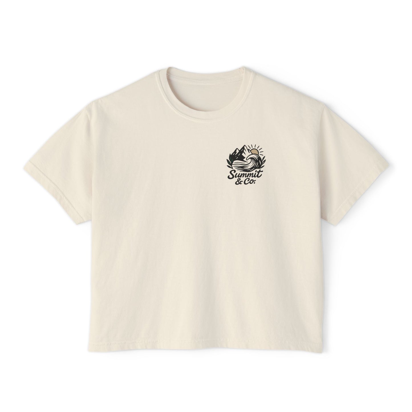 Summit&Co. Women Boxy Tee-Brushy Mountain