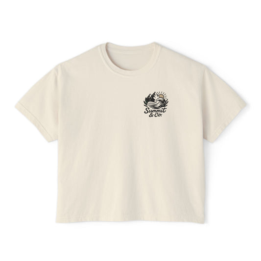 Summit&Co. Women Boxy Tee-Brushy Mountain