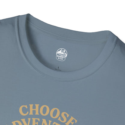Summit&Co. Softstyle Tee-Choose Adventure (Back)