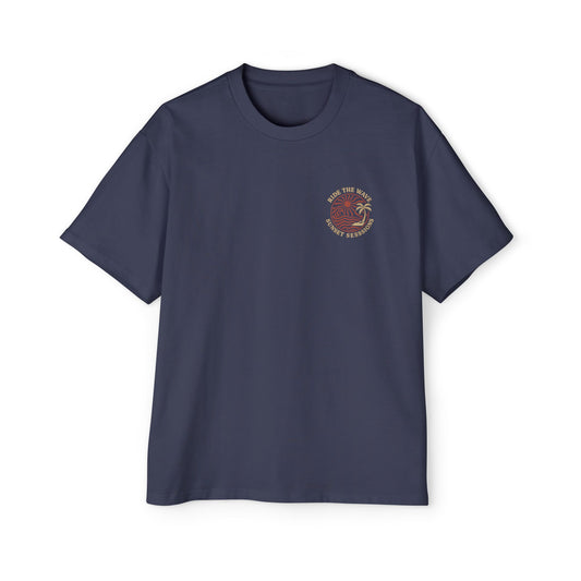 Men's Heavy Oversized Tee - Sunset Sessions