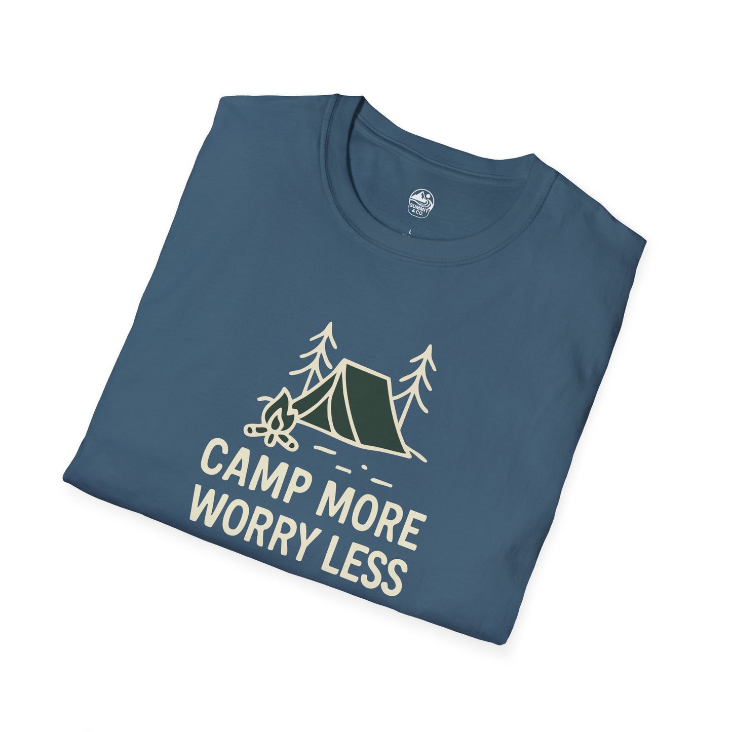 Summit&Co. Softstyle Tee-Camp More Worry Less