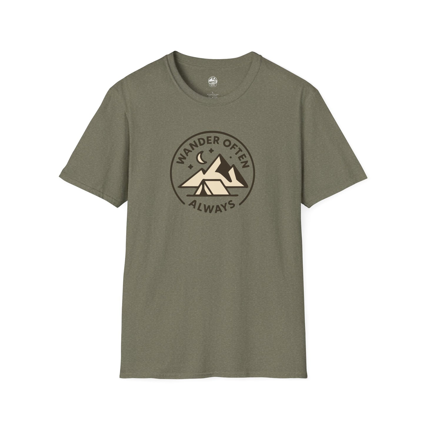 Summit&Co.  Softstyle Tee-Wander Often Always