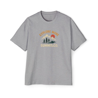 Men's Heavy Oversized Tee-Explore More