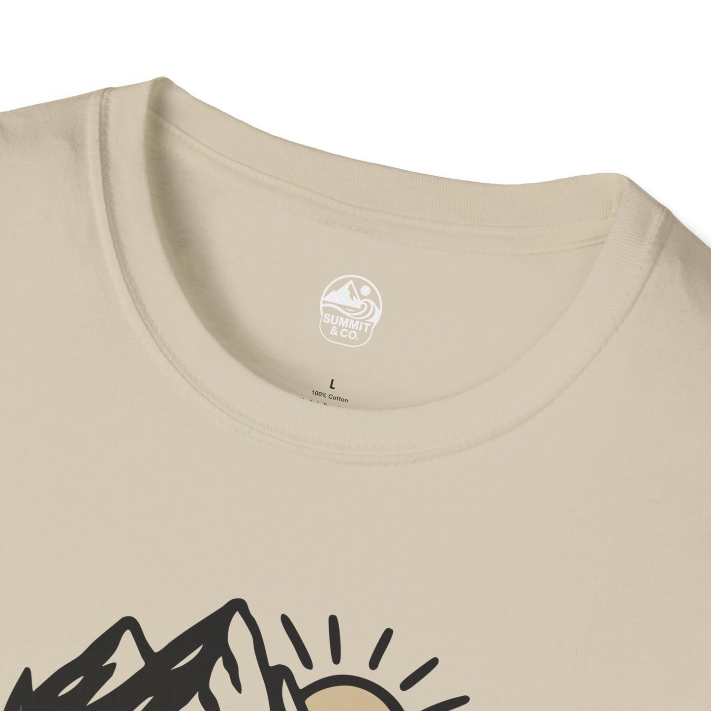 Summit&Co. Softstyle Tee-Brushed Mountains