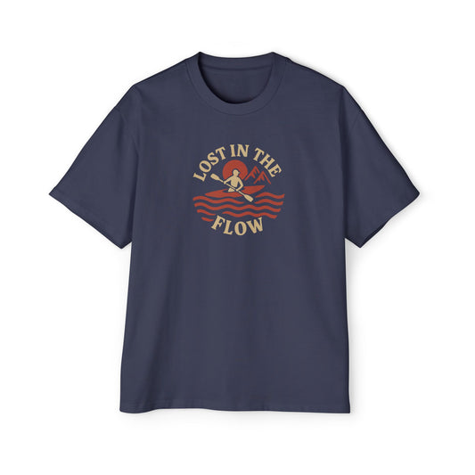 Men's Heavy Oversized Tee - Lost In the Flow T-Shirt