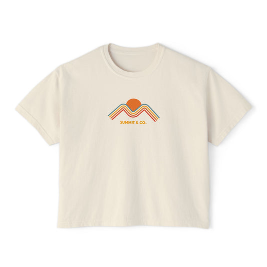 Summit&Co. Women Boxy Tee-Rainbow