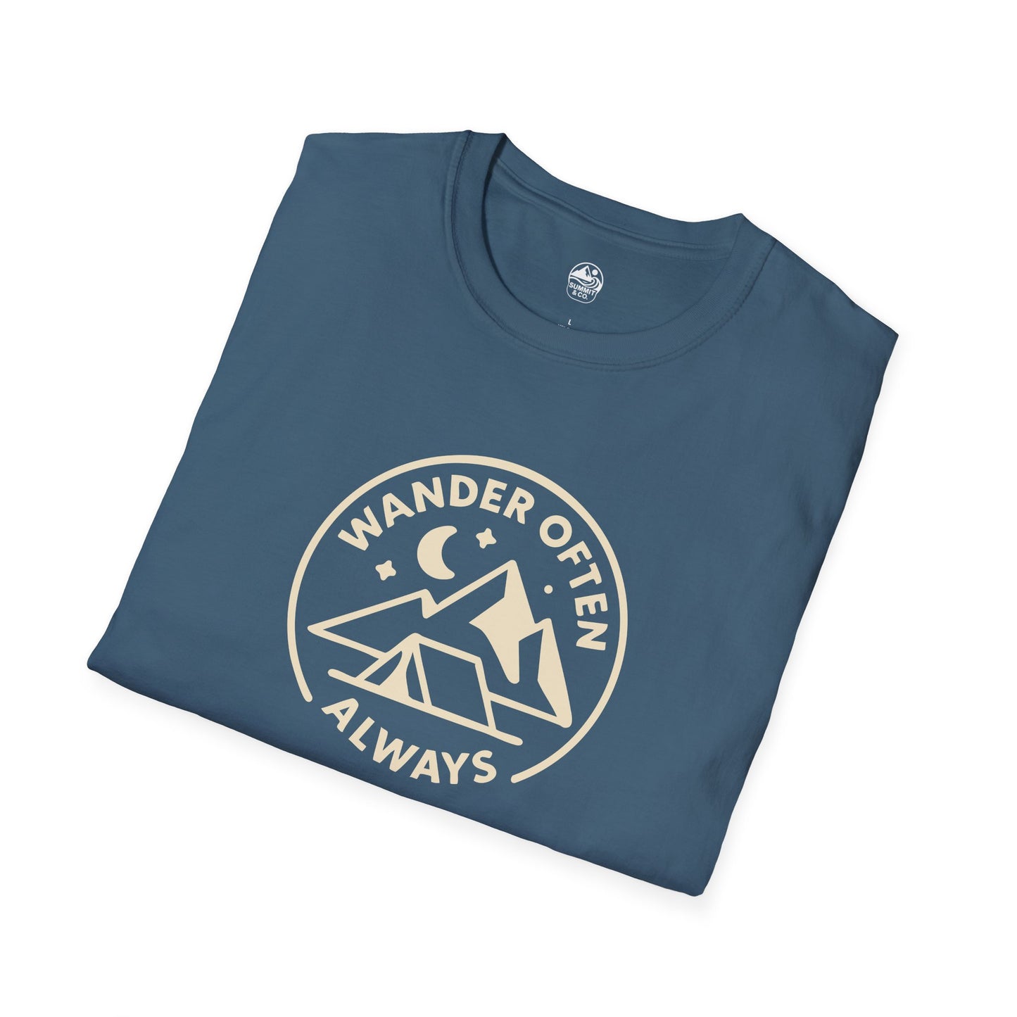 Summit&Co.  Softstyle Tee-Wander Often Always