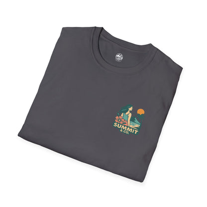 Summit&Co. Softstyle Tee-Surfer Woman Logo