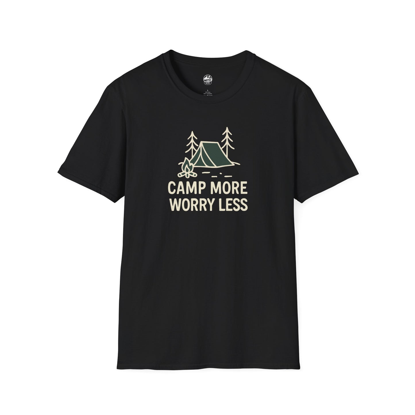 Summit&Co. Softstyle Tee-Camp More Worry Less