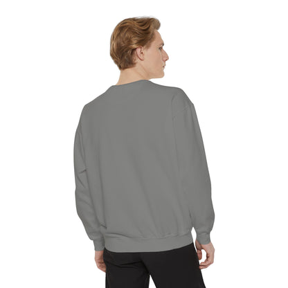 Women's Garment-Dyed Sweatshirt - Happy Camper nVintage Style Cozy Top for All Occasions