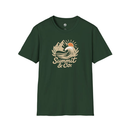 Summit&Co. Softstyle Tee-Brushed Mountains