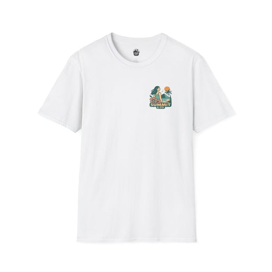 Summit&Co. Softstyle Tee-Surfer Woman Logo