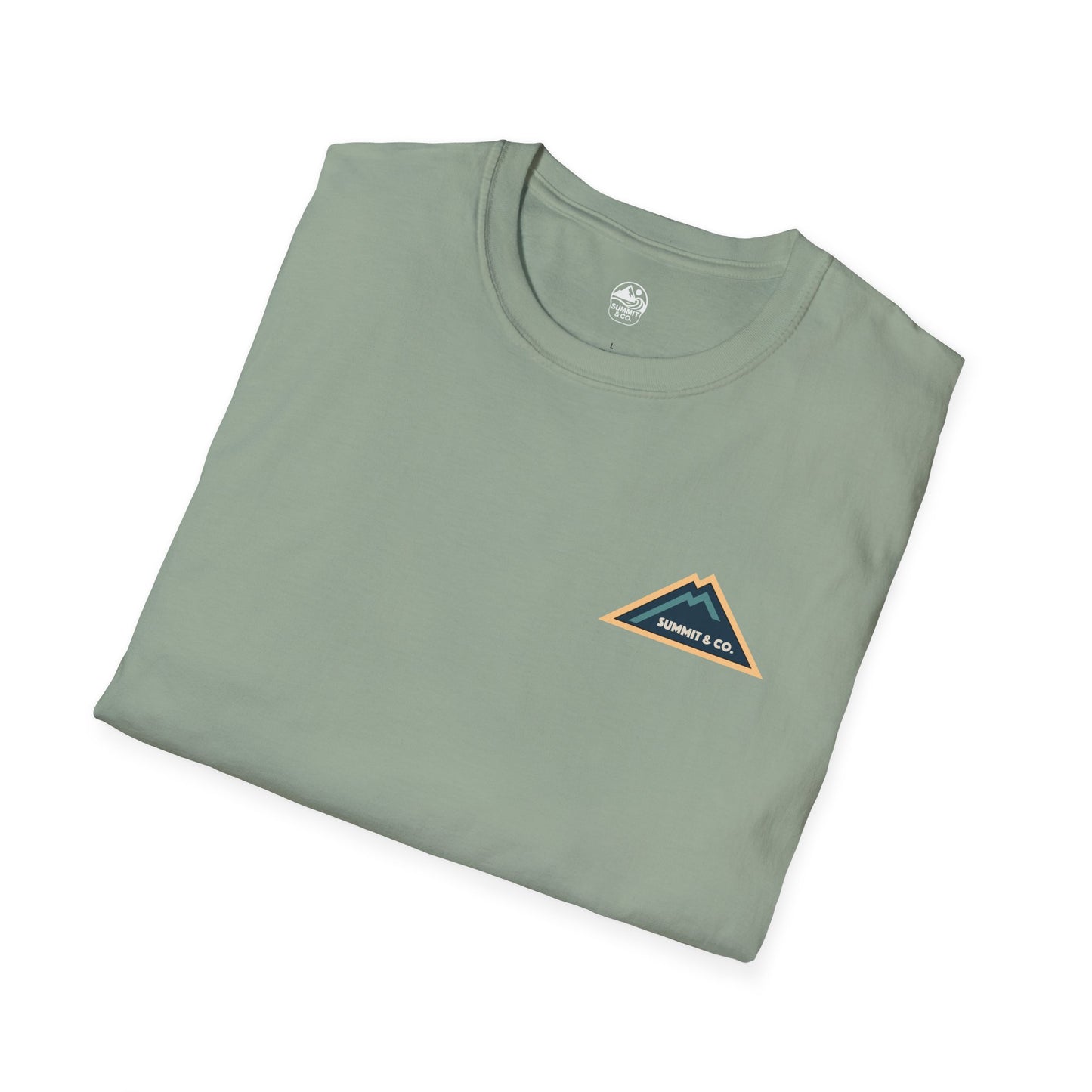 Summit&Co. Softstyle Tee-Mountain& Line