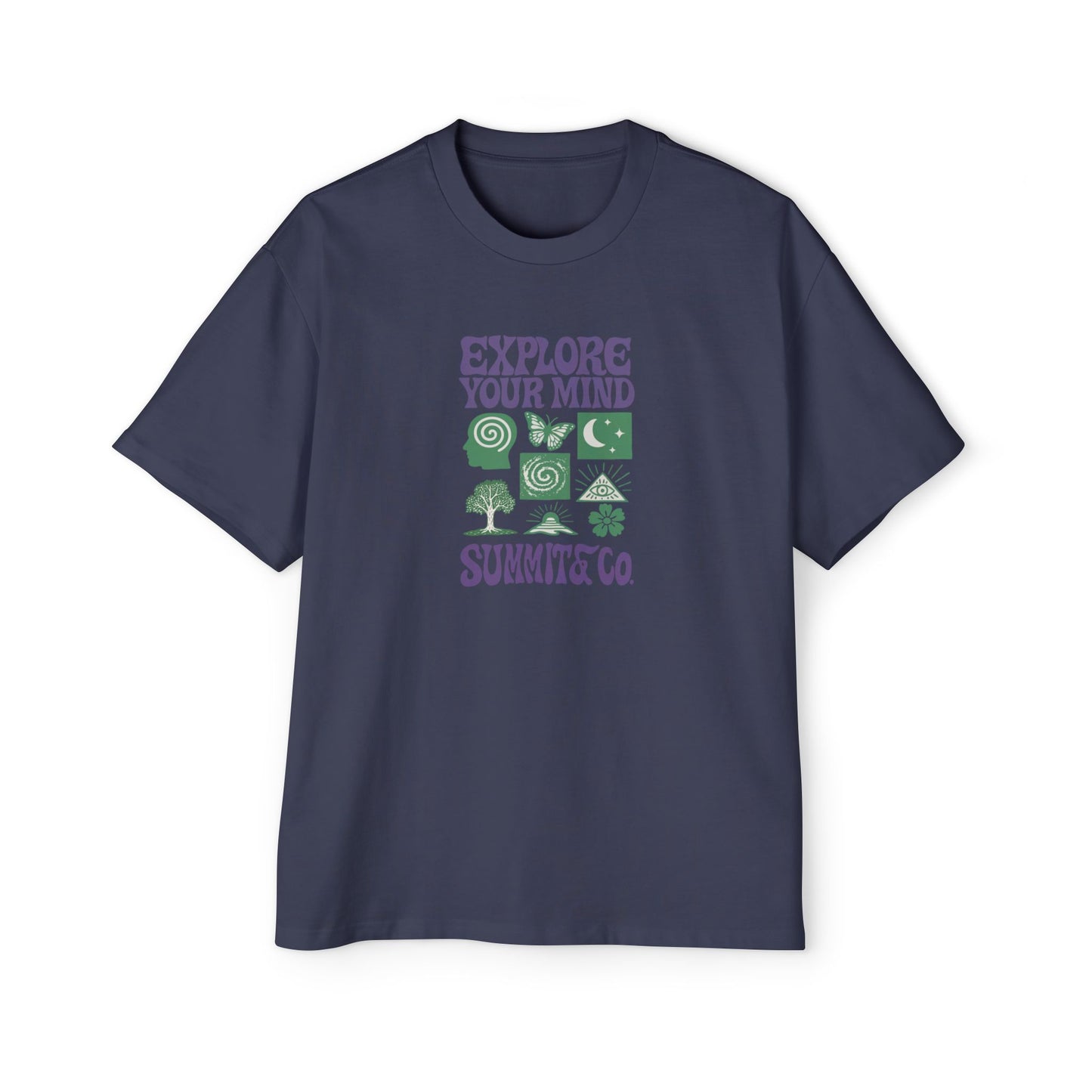 Men's Heavy Oversized Tee - Explore Your Mind T-Shirt