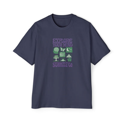 Men's Heavy Oversized Tee - Explore Your Mind T-Shirt