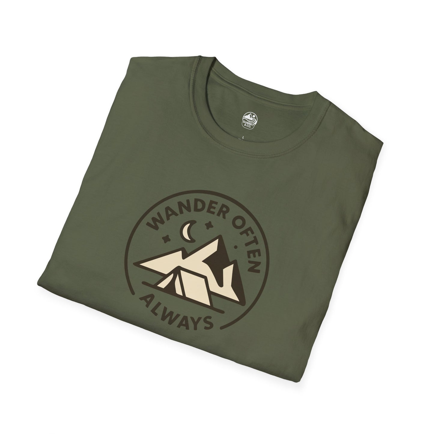 Summit&Co.  Softstyle Tee-Wander Often Always