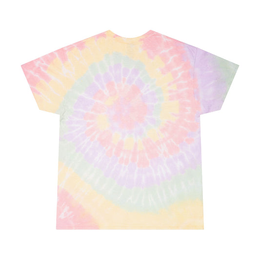 Pastel Tie-Dye Tee with Butterfly Embroidery