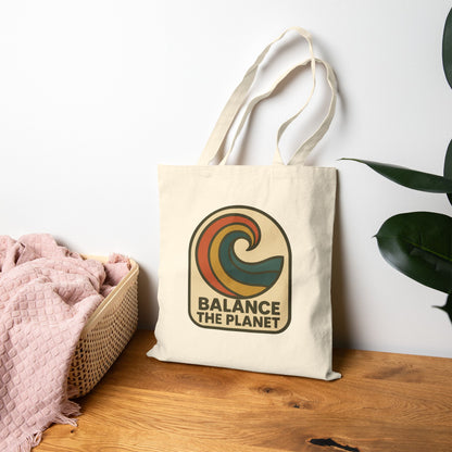 Eco-Friendly Balance The Planet Cotton Canvas Tote Bag