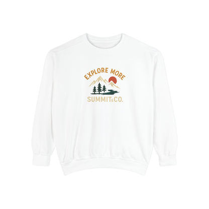 Unisex Garment-Dyed Explore More Sweatshirt